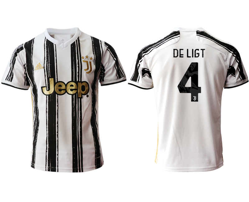 Men 2020-2021 club Juventus home aaa version #4 white Soccer Jerseys